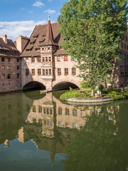 Produktbild: CALVENDO Puzzle N&Uuml;RNBERG Heilig-Geist-Spital und Pegnitz | 1000 Teile Lege-Gr&ouml;&szlig;e 64x48cm Foto-Puzzle f&uuml;r gl&uuml;ckliche Stunden