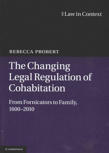 Produktbild: The Changing Legal Regulation of Cohabitation