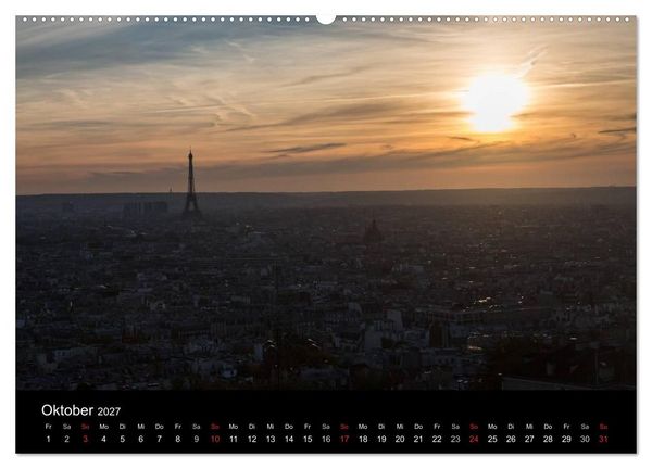 Produktbild: Eiffel Tower &ndash; Tour Eiffel &ndash; Eiffelturm &ndash; Paris 2027 (Wandkalender 2027 DIN A2 quer), CALVENDO Monatskalender