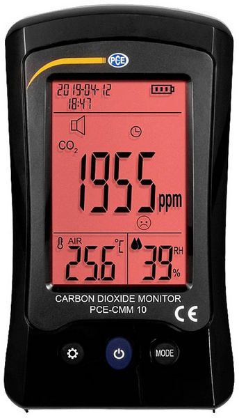 Produktbild: PCE Instruments Kohlendioxid-Messger&auml;t PCE-CMM 10 Temperatur, Luftfeuchtigkeit, CO2