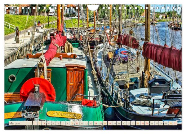 Produktbild: Ostfriesland - der alte Hafen Carolinensiel (Wandkalender 2026 DIN A4 quer), CALVENDO Monatskalender