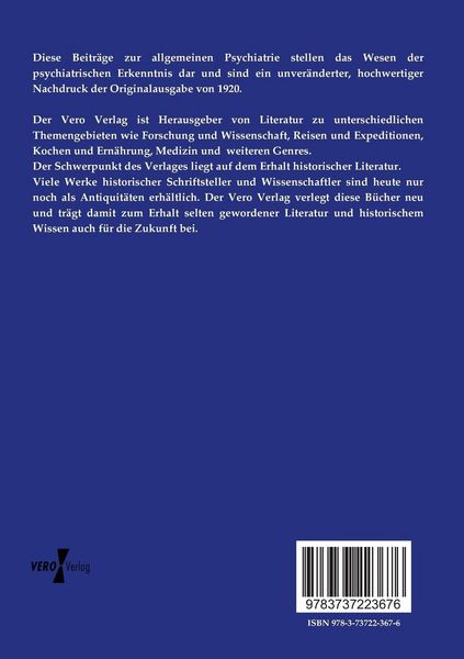 Produktbild: Das Wesen der psychiatrischen Erkenntnis