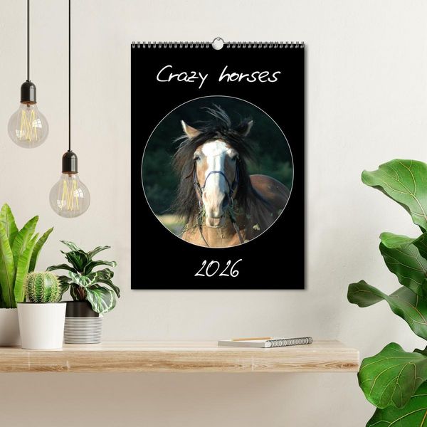 Produktbild: Crazy horses (Wandkalender 2026 DIN A3 hoch), CALVENDO Monatskalender