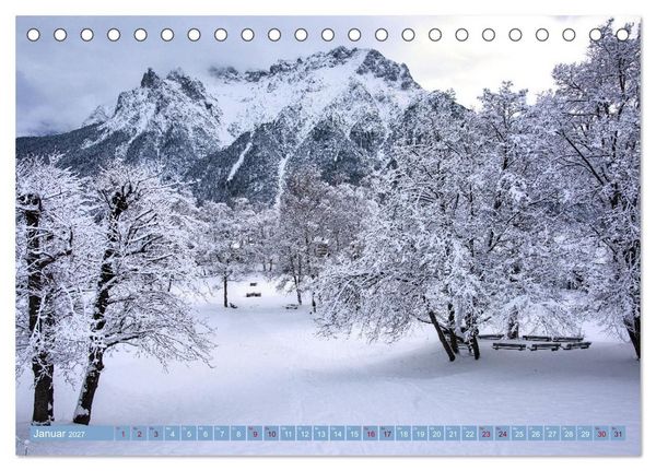 Produktbild: Mittenwald - Perle des Werdenfelser Landes (Tischkalender 2027 DIN A5 quer), CALVENDO Monatskalender