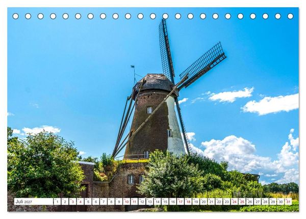 Produktbild: Besondere Windm&uuml;hlen am Niederrhein (Tischkalender 2027 DIN A5 quer), CALVENDO Monatskalender