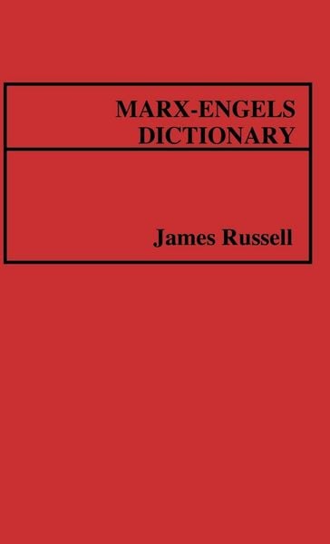 Produktbild: Marx-Engels Dictionary.