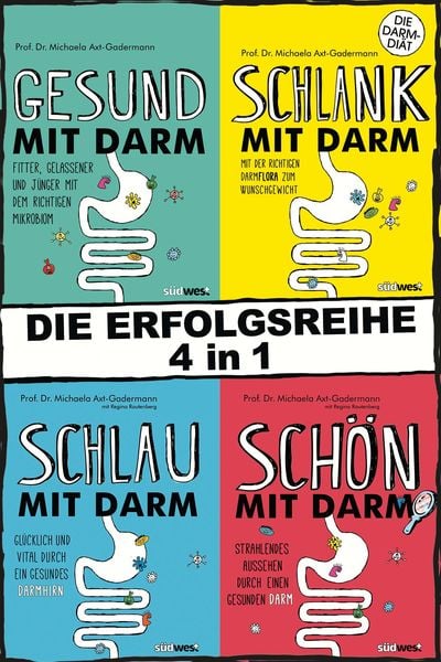 Produktbild: 4in1-Bundle: Gesund, schlank, schlau und sch&ouml;n mit Darm