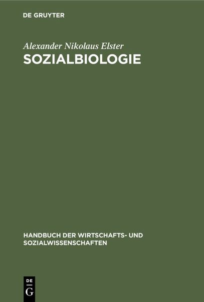 Produktbild: Sozialbiologie