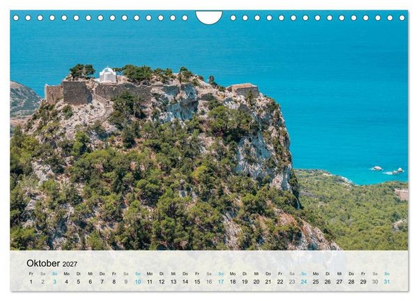 Produktbild: Rhodos - Die Highlights der Insel (Wandkalender 2027 DIN A4 quer), CALVENDO Monatskalender