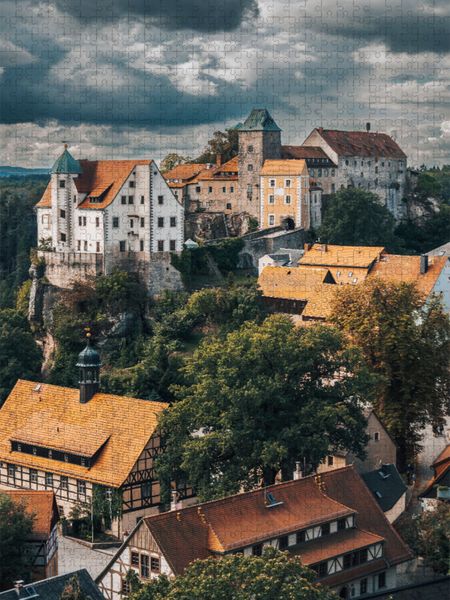 Produktbild: CALVENDO Puzzle Burg Hohnstein | 2000 Teile Lege-Gr&ouml;&szlig;e 90x67cm Foto-Puzzle f&uuml;r gl&uuml;ckliche Stunden