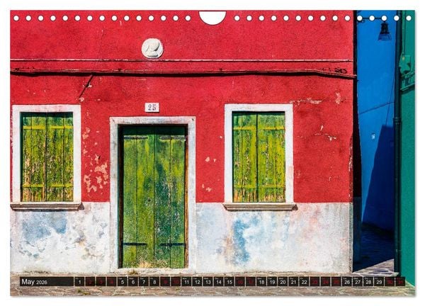 Produktbild: Burano - The colourful island (Wall Calendar 2026 DIN A4 landscape), CALVENDO 12 Month Wall Calendar