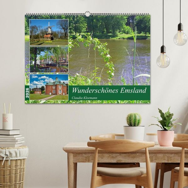 Produktbild: Wundersch&ouml;nes Emsland (Wandkalender 2026 DIN A2 quer), CALVENDO Monatskalender