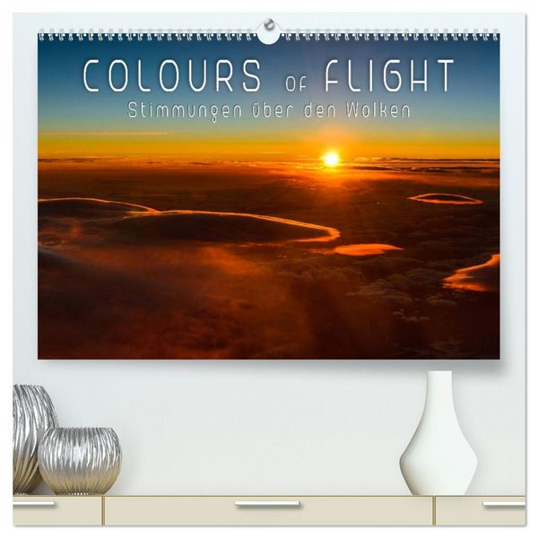 Produktbild: Colours of Flight - Stimmungen &uuml;ber den Wolken (hochwertiger Premium Wandkalender 2026 DIN A2 quer), Kunstdruck in Hochglanz