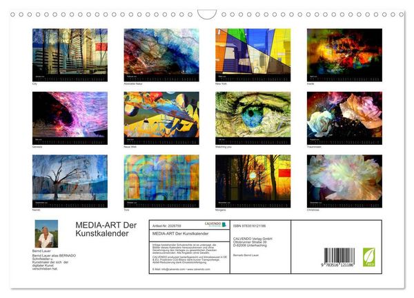 Produktbild: MEDIA-ART Der Kunstkalender (Wandkalender 2026 DIN A3 quer), CALVENDO Monatskalender