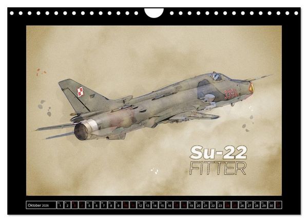Produktbild: Aero Action Art - Luftfahrt Kunst (Wandkalender 2026 DIN A4 quer), CALVENDO Monatskalender