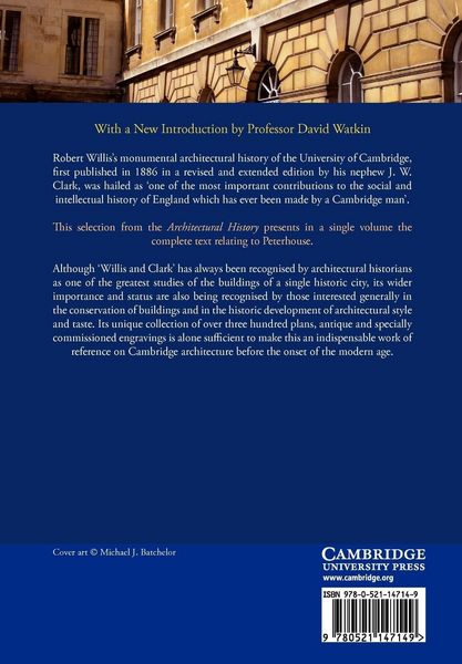 Produktbild: Selections from the Architectural History of the University of Cambridge