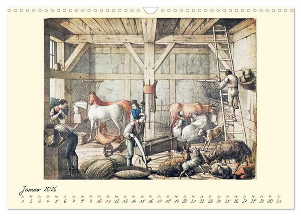 Produktbild: Alltagsleben der Biedermeier-Zeit (Wandkalender 2026 DIN A3 quer), CALVENDO Monatskalender