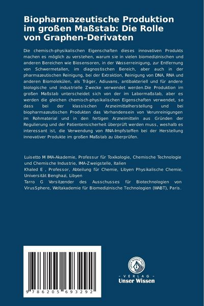 Produktbild: Biopharmazeutische Produktion im gro&szlig;en Ma&szlig;stab: Die Rolle von Graphen-Derivaten