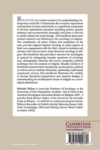Produktbild: Handbook of the Sociology of Religion