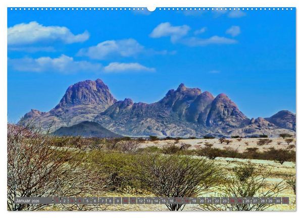 Produktbild: Namibia &ndash; Faszination Damaraland und Spitzkoppe (hochwertiger Premium Wandkalender 2026 DIN A2 quer), Kunstdruck in Hochglanz