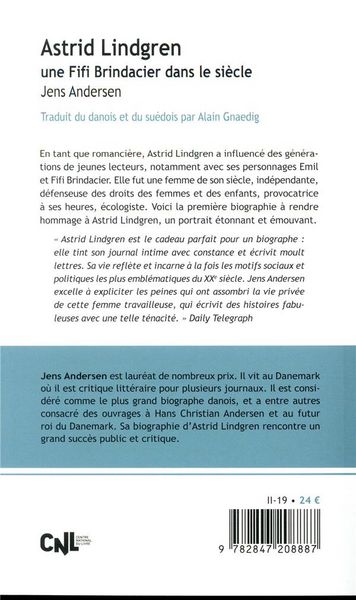 Produktbild: Astrid Lindgren : une Fifi Brindacier dans le si&egrave;cle : biographie