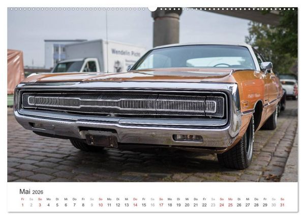 Produktbild: Amerikanische Oldtimer - Vintage US Cars auf Hamburgs Stra&szlig;en (Wandkalender 2026 DIN A2 quer), CALVENDO Monatskalender