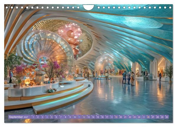 Produktbild: Tauche ein in die Zukunft - Science Fiction Unterwasserwelten (Wandkalender 2027 DIN A4 quer), CALVENDO Monatskalender