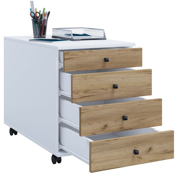 Produktbild: Rollcontainer B&uuml;rocontainer Schublade Lona 75 cm