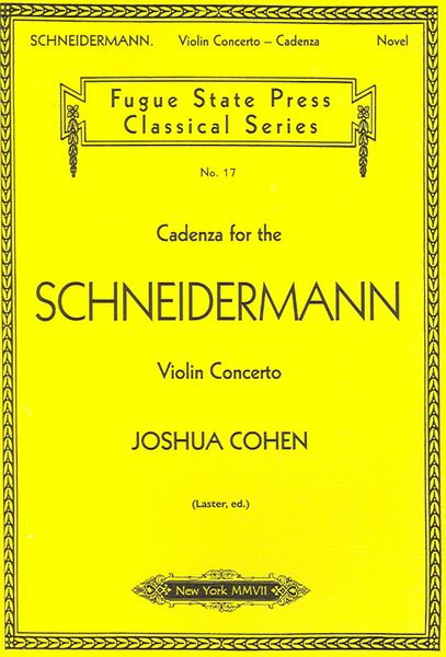 Produktbild: Cadenza For The Schneidermann