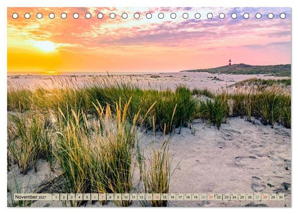 Produktbild: STRANDLUST Nordseeinsel Sylt (Tischkalender 2027 DIN A5 quer), CALVENDO Monatskalender