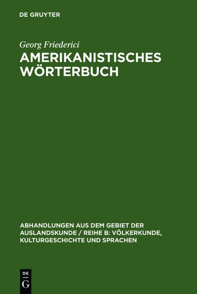 Produktbild: Amerikanistisches W&ouml;rterbuch