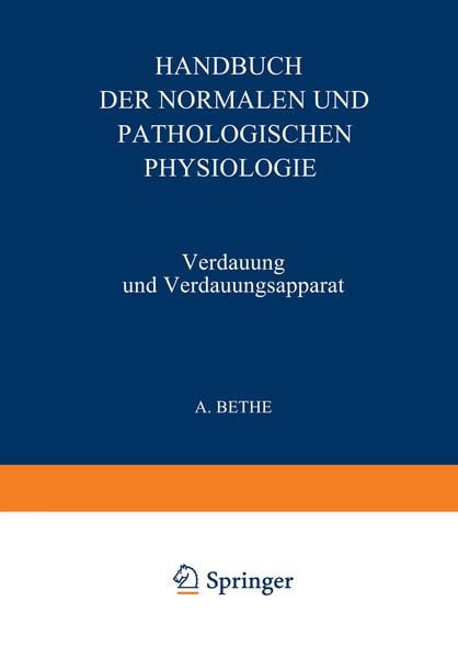 Verdauung und Verdauungsapparat, Taschenbuch von NA Bergmann , NA Babkin , NA Kalk , NA Bluntschli , NA Hirsch, Springer Berlin, 9783642484988