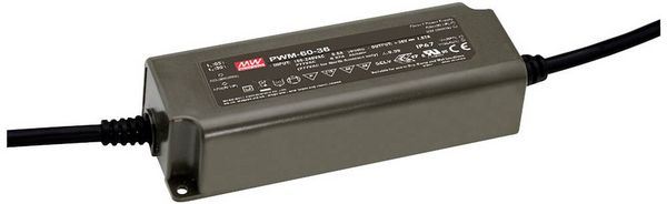 Produktbild: MEAN WELL PWM-60-24DA2 LED-Treiber 60W 2.5A 24V 1St.