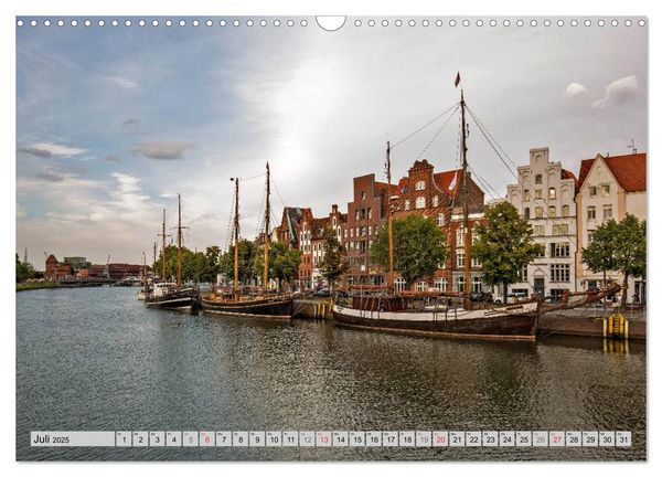Produktbild: Hansestadt L&uuml;beck (Wandkalender 2025 DIN A3 quer), CALVENDO Monatskalender