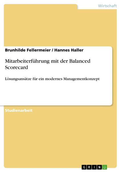 Produktbild: Mitarbeiterf&uuml;hrung mit der Balanced Scorecard