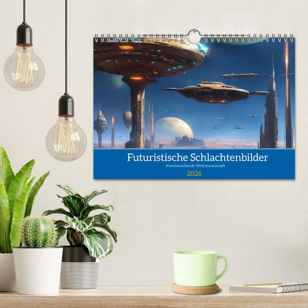 Produktbild: Futuristische Weltraumschlachten (Wandkalender 2026 DIN A4 quer), CALVENDO Monatskalender