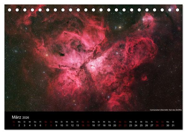 Produktbild: Deep Sky Fotografie (Tischkalender 2026 DIN A5 quer), CALVENDO Monatskalender