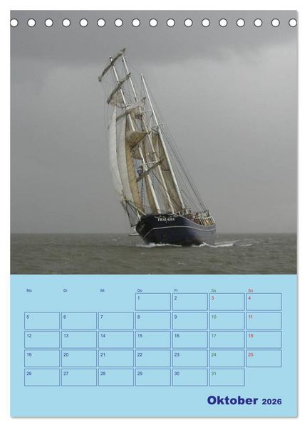 Produktbild: Seefahrer Romantik 2026 (Tischkalender 2026 DIN A5 hoch), CALVENDO Monatskalender