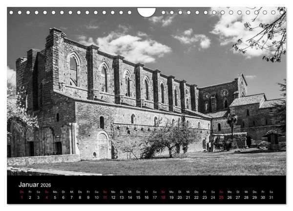 Produktbild: Architektur in Schwarz-Wei&szlig; (Wandkalender 2026 DIN A4 quer), CALVENDO Monatskalender