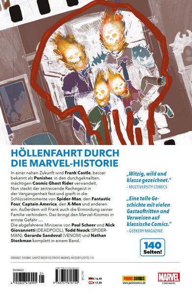 Produktbild: Cosmic Ghost Rider zerst&ouml;rt die Marvel-Geschichte