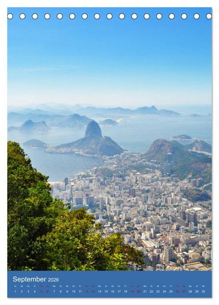 Produktbild: Erlebe mit mir Rio de Janeiro (Tischkalender 2026 DIN A5 hoch), CALVENDO Monatskalender