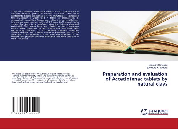 Produktbild: Preparation and evaluation of Acceclofenac tablets by natural clays