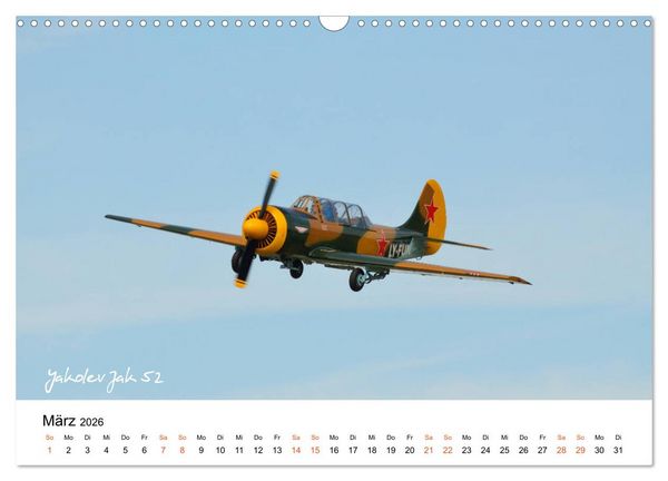 Produktbild: Die Faszination. Flugzeuge am Himmel (Wandkalender 2026 DIN A3 quer), CALVENDO Monatskalender