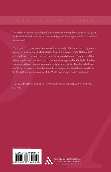 Produktbild: Canaanite Myths and Legends