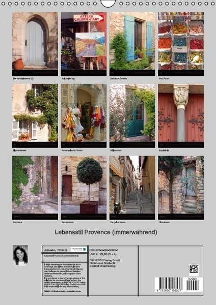 Produktbild: Lebensstil Provence (immerw&auml;hrend) (Wandkalender immerw&auml;hrend DIN A3 hoch)