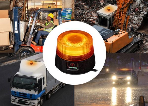 Produktbild: VOLTCRAFT Rundumleuchte VC-17200360 5 V/DC &uuml;ber DC-Eingang Magnetfu&szlig;, Saugnapf, USB-Stecker Orange