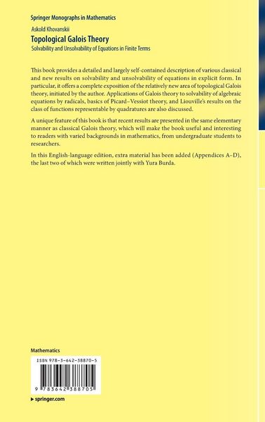 Produktbild: Topological Galois Theory