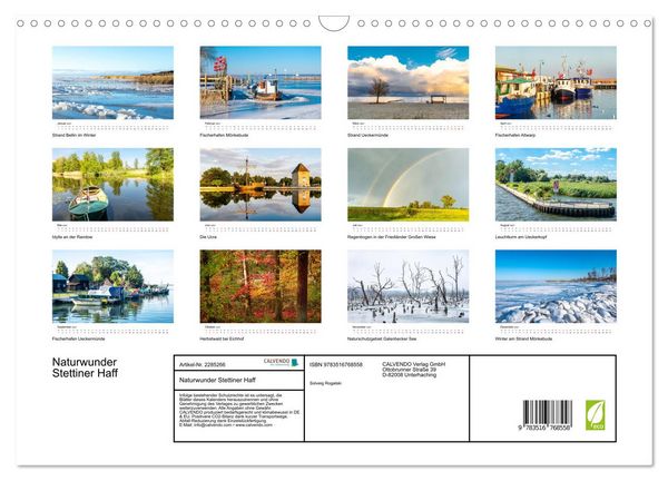 Produktbild: Naturwunder Stettiner Haff (Wandkalender 2027 DIN A3 quer), CALVENDO Monatskalender