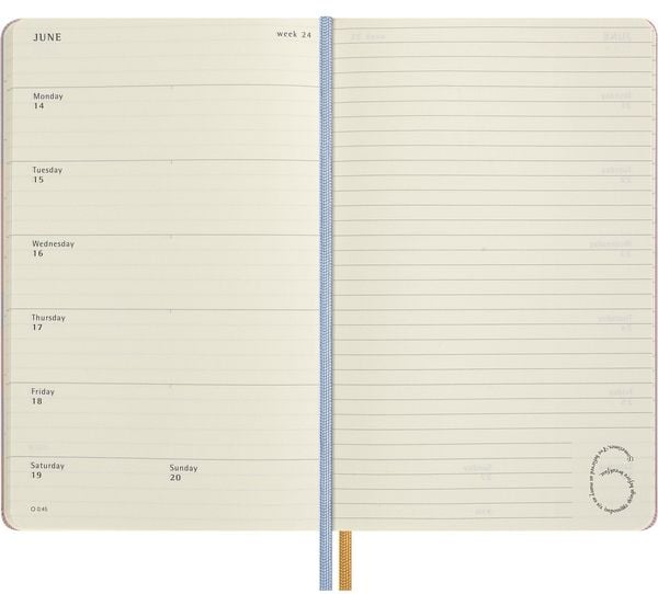Produktbild: Moleskine Alice im Wunderland 12 Monate Wochen-Notizkalender 2027, L/A5, 1 Wo = 1 Seite, fester Einband