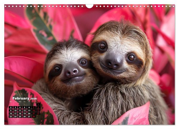 Produktbild: sweet sloths - relaxed throughout the year (Wall Calendar 2026 DIN A3 landscape), CALVENDO 12 Month Wall Calendar